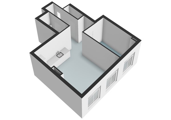 Floorplan - Langebrug 20A, 2311 TL Leiden